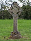 A celtic cross monument in France