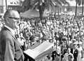 Lyndon B. Johnson speaking at Hemming Park- Jacksonville, Florida (8079734708).jpg