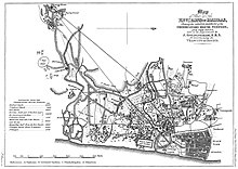 Map of Madras in Goldingham's experiment to find the velocity of sound in 1823 Madras map Goldingham.jpg