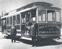 Main Street & Agricultural Park Railroad streetcar 21, 1896 Main Street & Agricultural Park Railroad.jpg