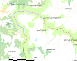 Mapa obce Saint-Pierre