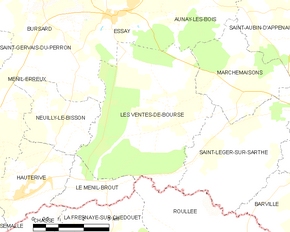 Poziția localității Les Ventes-de-Bourse