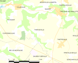 Mapa obce Thiergeville