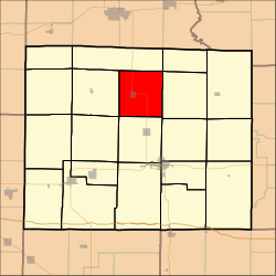 Bedford Township, Wayne County, Illinois.svg'yi vurgulayan harita