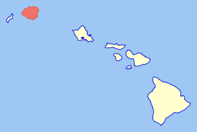 Location of Kauai