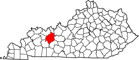 Plassering av Ohio County Ohio County