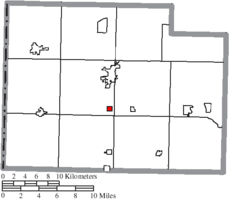 Map of Paulding County Ohio Highlighting Latty Village.png