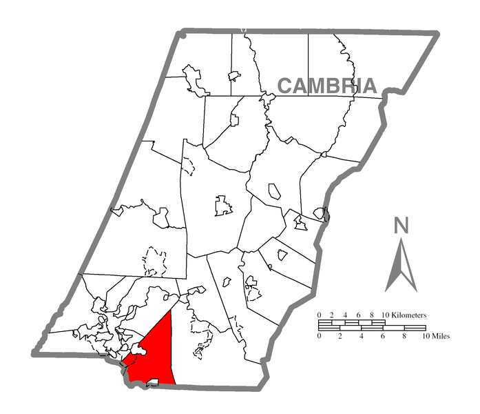 File:Map of Richland Township, Cambria County, Pennsylvania Highlighted.png