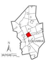 Map of Scott Township, Columbia County, Pennsylvania Highlighted.png