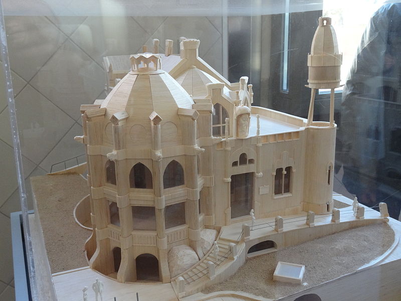 File:Maqueta d'un pavelló exposada al Pavelló de Sant Jordi.JPG