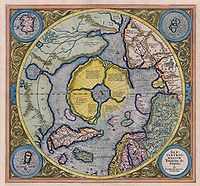 Меркатор. Північний полюс, мапа 1623 року