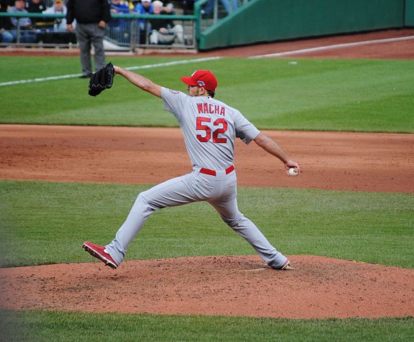 Wacha pitching in Game 4 of the 2013 NLDS, October 7, 2013