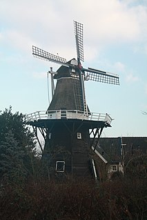 Molen van Vledder windmill in Drenthe, the Netherlands