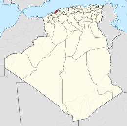 Provincia di Mostaganem – Localizzazione