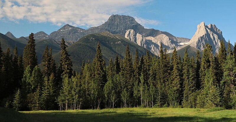 File:Mount Lougheed and Windtower.jpg