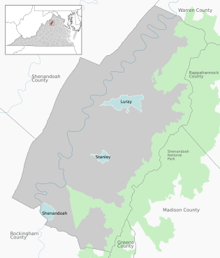 Municipalities in Page County, VA.svg