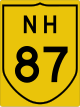 National Highway 87 perisai}}