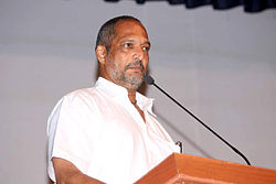 Nana Patekar snapped at the press meet for movie on Baba Amte 06.jpg