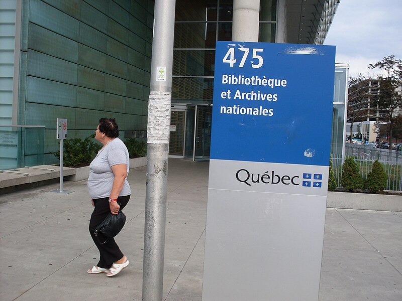 File:National Library and Archives of Quebec Sign.jpg