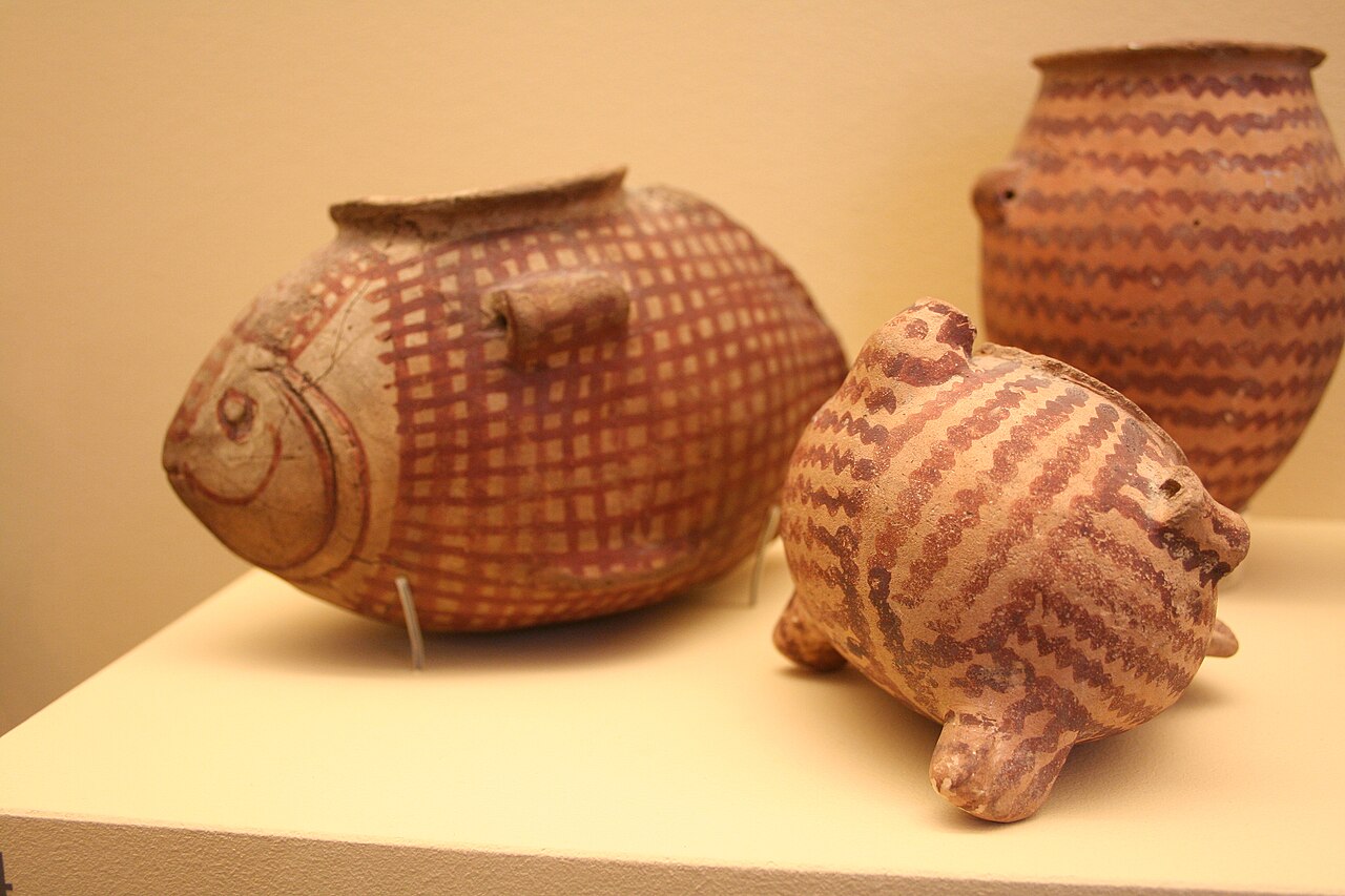 vsijas de cerámica Naqada I 1280px-Negade_I_vessels