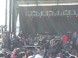 New Years Day performing in 2016