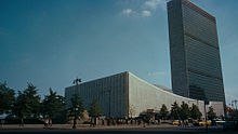 The United Nations Headquarters is the location of a scene in the film.