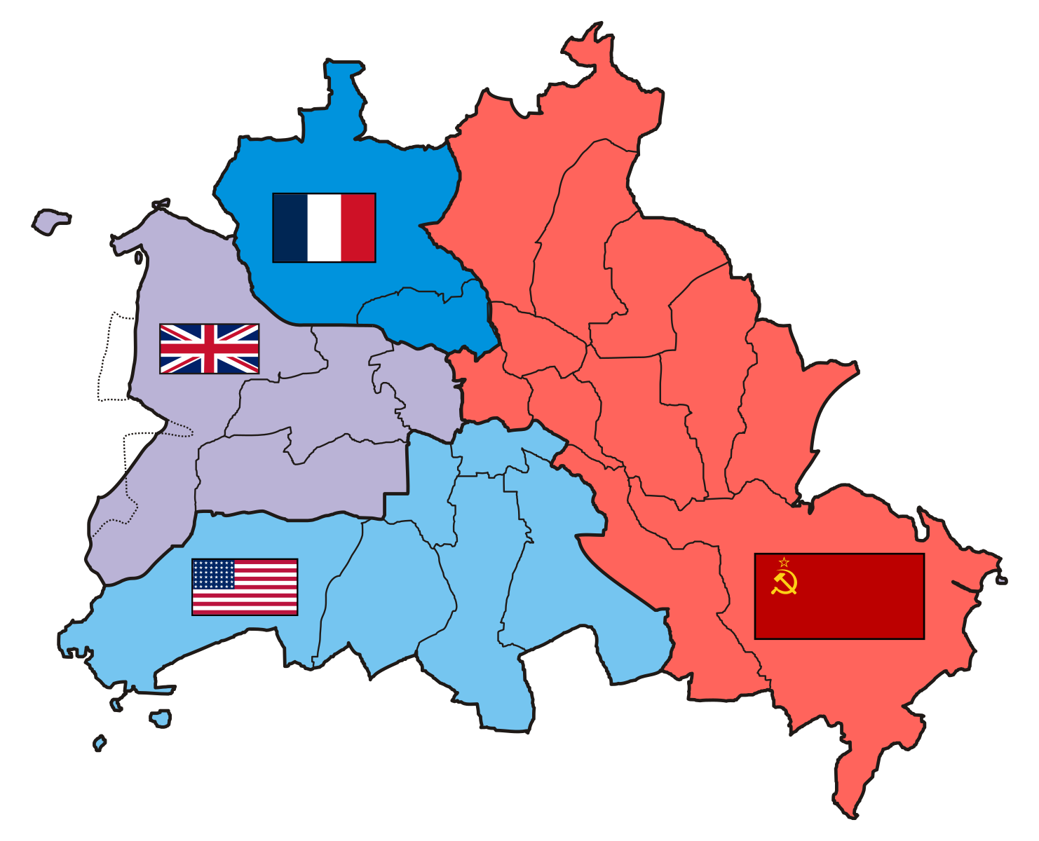 Американская зона оккупации. Оккупационные зоны Германии секторы Берлина. Разделение Германии на 4 оккупационные зоны. Советская зона оккупации Берлина 1945. Зоны оккупации Берлина в 1945 карта.