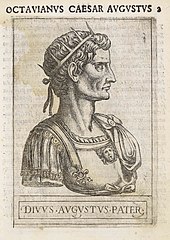 Octavian as the August Divine Father, the savior in ancient Roman gospel Octavianus Caesar Augustus.jpg