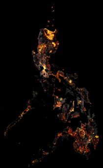 OpenStreetMap node density map - Philippines - increase from 2018-01-01 to 2019-01-01.png