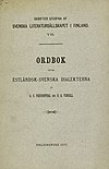 Ordbok öfver estländsk-svenska dialekterna SLS 1887 book cover fd2019-00022789.jpg