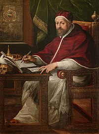 Papa Clemente VIII Aldobrandini – Giuseppe Cesari (cropped).jpg