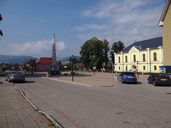 Partizánska Ľupča in Slovakia. Now a village with 1300 inhabitants but in 14th-19th centuries an important mining town with more than 4000. Several ho