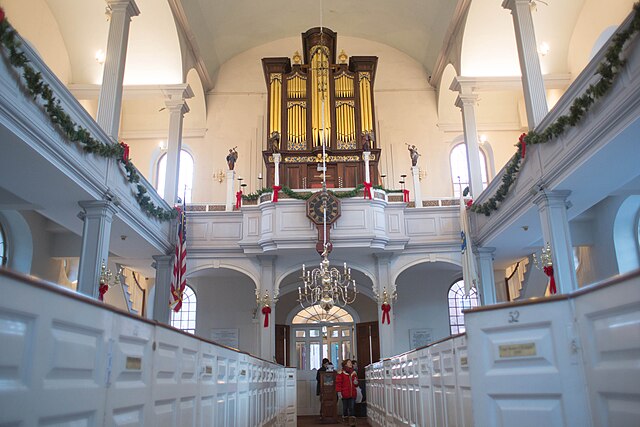 Interior of the Old North Church