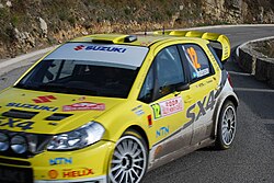 PG Andersson ja Suzuki 2008 Monte Carlon rallissa.