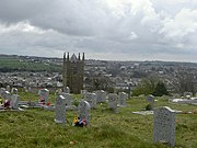 Phillack church taken from the cemetery - geograph.org