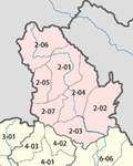 Phongsali Province districts.png