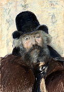 Portrait of Ludovic Piette, c. 1875, pastel on paper. Wildenstein Institute