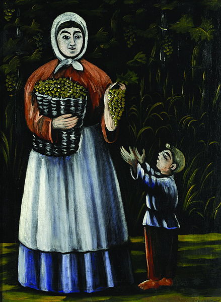 File:Pirosmani. Mother and Son.jpg