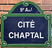 Plaque Cité Chaptal - Paris IX (FR75) - 2021-06-28 - 1.jpg