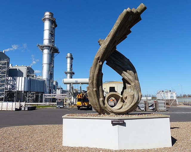 Power in Trust sculpture at Staythorpe Power Station