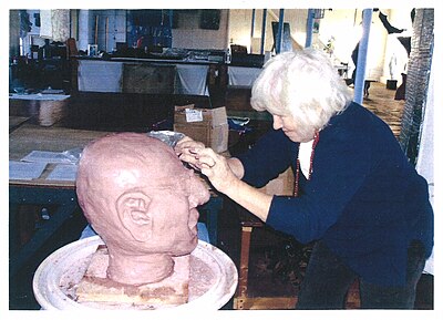 Bust of Theodore Baird, by Susan Mohl Powers