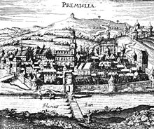 Early 17th century graphic depicting Przemyśl during the Polish–Lithuanian Commonwealth era.