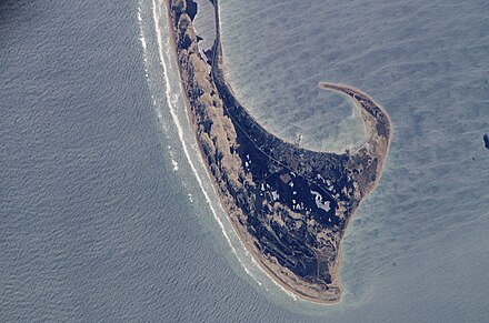 Provincetown Spit, at the northern end of Cape Cod, was formed by longshore drift after the end of the last Ice age.
