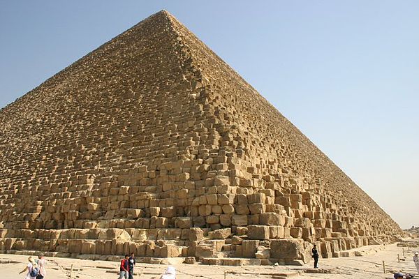 The Great Pyramid of Giza, the only one of the Seven Wonders of the Ancient World still standing
