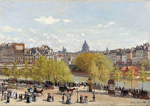  Quai du Louvre 1867, by Claude Monet 