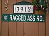 Ragged Ass Road sign