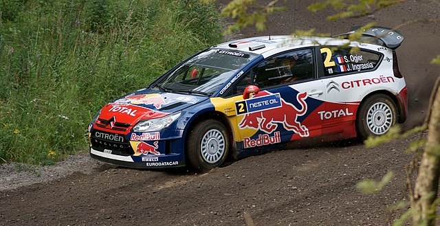 Ogier at 2010 Rally Finland