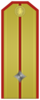 Rank insignia of младши лейтенант of the Bulgarian Army.png