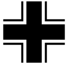 Image of the emblem of the German Armed forces of WWII, the Iron Cross (German language: Balkenkreuz)