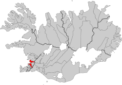 アイスランド内の位置